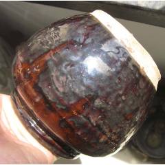旧藏北宋钧窑紫玫红釉出戟尊尺寸：高27cm宽22.5cm_紫釉瓷_清山居【7788