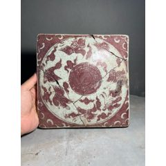 一个清代同治人物粉彩酒壶盖子_旧瓷器_聚古堂【7788旧书网】