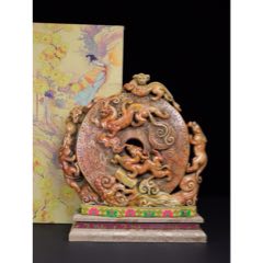 清代老寿山石白田黄印章【张照】款，尺寸2.5-2.2厘米重41.8克，包老保