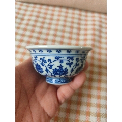 五六七缠枝莲纹青花大瓶，全品，高62cm_青花瓷_常州滋德堂【7788旧书网】
