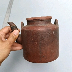 七八十年代荆溪惠孟臣制微型水平紫砂茶壶_紫砂壶_丁一晚清民国瓷杂店
