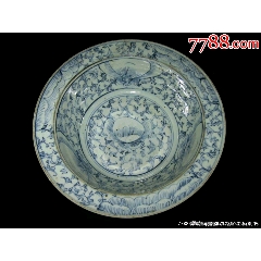 中国美術 清時代 染付 青花 青華 人物蓋椀蓋茶碗 蓋底銘『玩玉』時代物