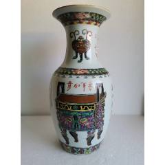 胡源鑫造粉彩加墨彩花鸟糖罐_旧瓷器_恒雅斋古玩【7788旧书网】