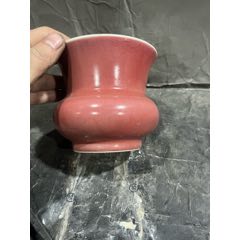 郎窑红瓷水盂，大清光绪年制。_红釉瓷_一品状元【7788红宝书】