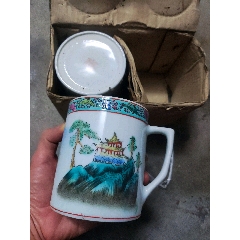 民国粉彩花鸟西瓜罐_旧瓷器_听松斋【7788旧书网】