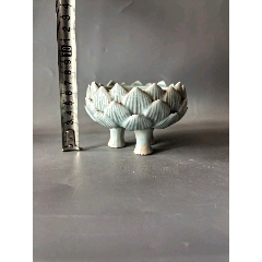 白釉 大口筆洗 宋元時代 幅約12.9cm 工芸品 青磁 筆洗 水盆 幅約20.3cm