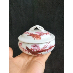 晚清粉彩百财五子夺魁人物粉盒全品_旧瓷器_青花瓷迷【7788旧书网】