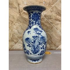 清代嘉庆缠枝花卉纹喜字罐（实价包邮）_青花瓷_御泓轩古玩玉器【7788