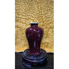 清仿雍正珊瑚红描金万寿无疆小碗_红釉瓷_大秦典藏【7788旧书网】