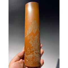 竹雕笔筒_竹雕笔筒_古玩文玩收藏家【7788旧书网】