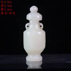 和田玉白玉如意福寿仙童玉牌_和田玉_图片价格_收藏价值_7788落地钟收藏