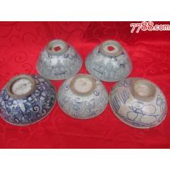 清代中期青花香炉_青花瓷_缘古斋斋【7788旧书网】