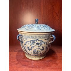 元代青花「缠枝花卉」官碗_青花瓷_玩古怡情【7788红宝书】