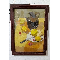 手绘布面油画《林彪侧面肖像》_油画原画_老虎头古玩店铺【7788红宝书】