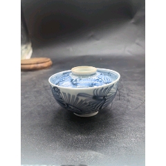 清康熙青花斗笠碗_青花瓷_复真文玩商店【7788旧书网】