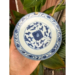 清代青花缠枝花敞口大碗_青花瓷_林邑崇古【7788红宝书】