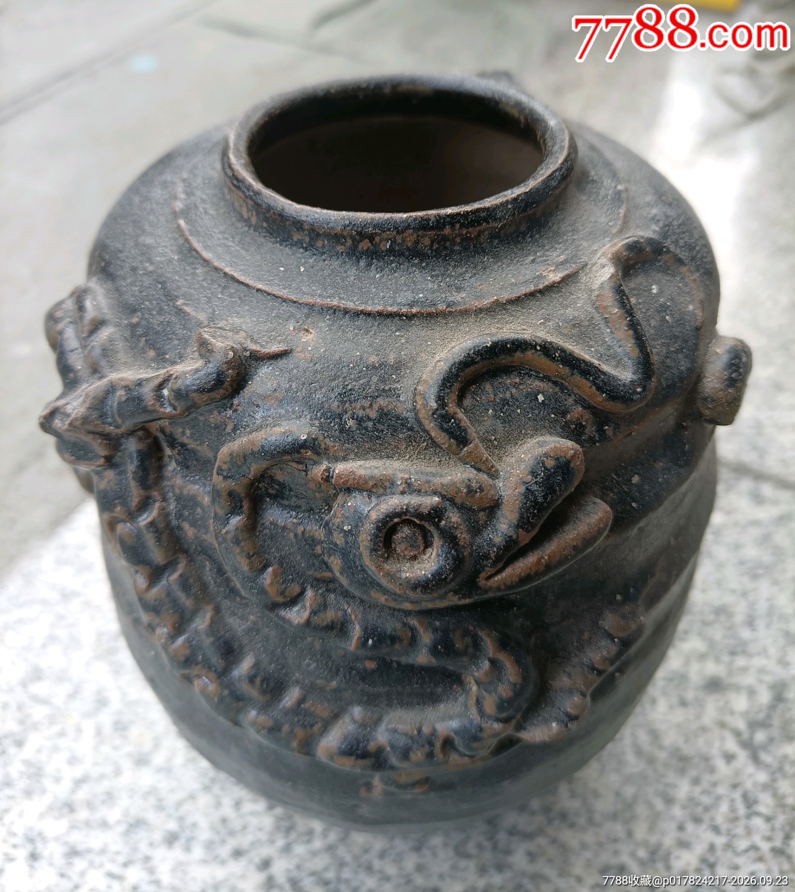 黑釉罐（送一宋代小壶）-黑陶-7788旧书网