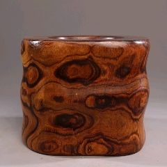 263号黄花梨笔筒15.5/14.5Cm。品相如图纹里清晰香味正很有收藏价值。_