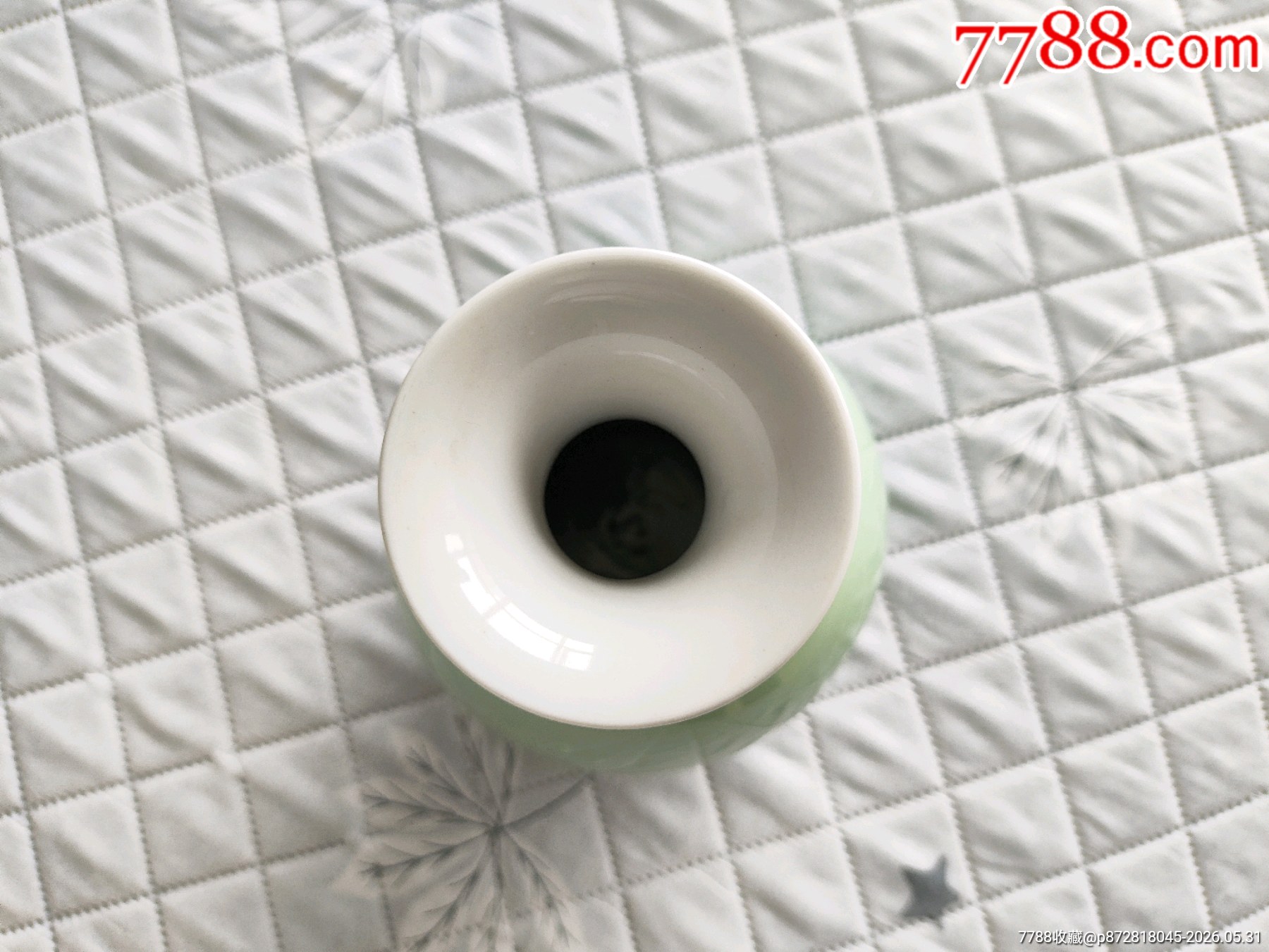 清代康熙豆青釉玉壺春瓶_價格1300元_第4張_7788商城__七七八八商品交易平臺(7788.com)