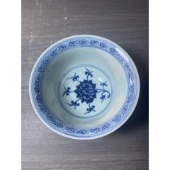 清代嘉庆缠枝花卉纹喜字罐（实价包邮）_青花瓷_御泓轩古玩玉器【7788