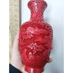 北京雕漆厂，原盒原托-漆瓶-7788红宝书
