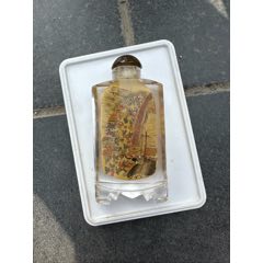 莲花花鸟鼻烟壶_旧鼻烟壶_玉香亭【7788红宝书】