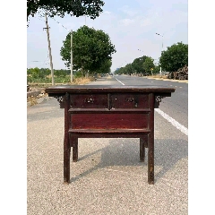 清代海南黄花梨写字台古董明清木器黄花梨老家具_木桌/几/案_年年红古玩