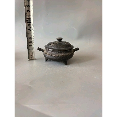 清代乾隆年制古鼎式三足冲天耳铜香炉_铜炉_净雅轩古玩店【7788铜炉收藏】